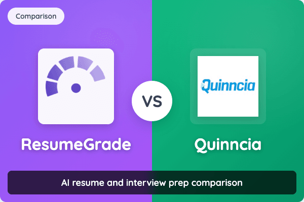 ResumeGrade vs Quinncia